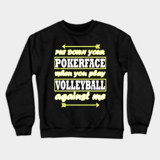 Volleyball Sports Excavators British Team Saying Crewneck Sweatshirt